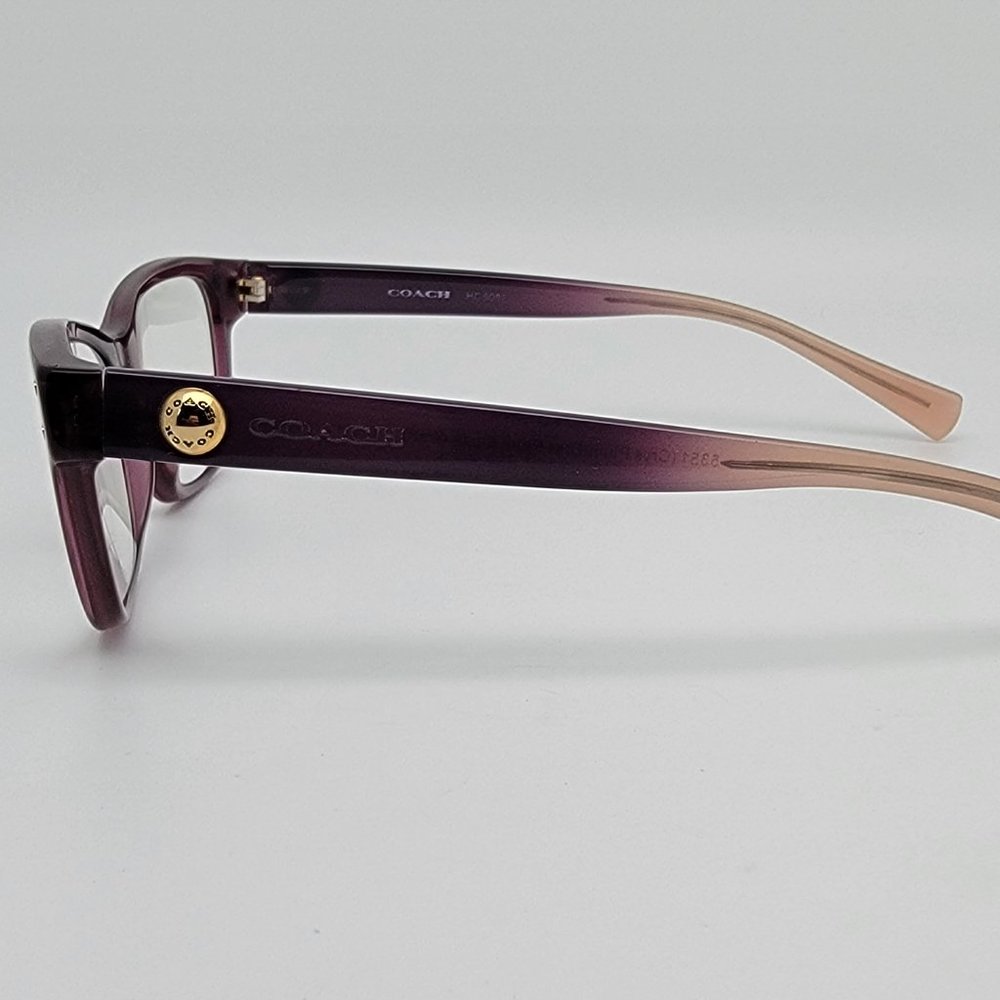 Coach HC6082 5351 Crystal Plum Crystal Plum Blush Gradient Eyeglasses Frame 51mm - Picture 4 of 14